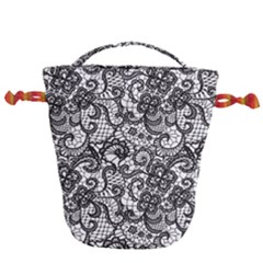 Encaje Drawstring Bucket Bag by Sobalvarro