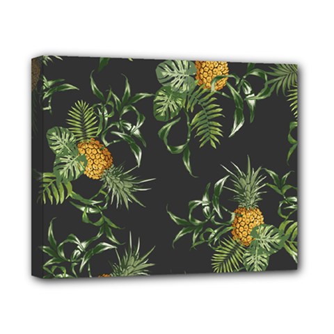 Pineapples Pattern Canvas 10  X 8  (stretched) by Sobalvarro