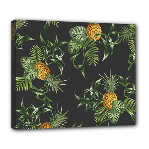 Pineapples Pattern Deluxe Canvas 24  X 20  (stretched) by Sobalvarro