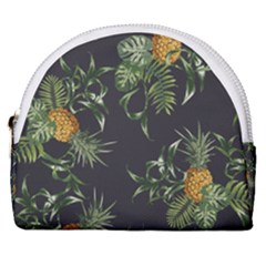 Pineapples Pattern Horseshoe Style Canvas Pouch by Sobalvarro