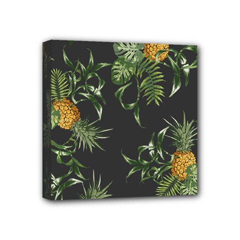 Pineapples Pattern Mini Canvas 4  X 4  (stretched) by Sobalvarro