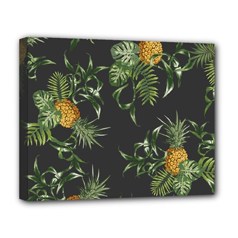 Pineapples Pattern Deluxe Canvas 20  X 16  (stretched) by Sobalvarro