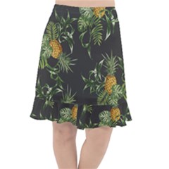 Pineapples Pattern Fishtail Chiffon Skirt by Sobalvarro