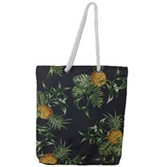 Pineapples Pattern Full Print Rope Handle Tote (large) by Sobalvarro