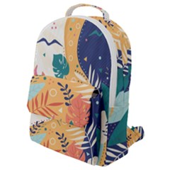 Tropical Pattern Flap Pocket Backpack (small) by Valentinaart