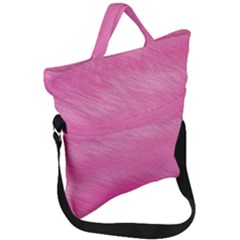 Hot Pink Breeze Fold Over Handle Tote Bag by retrotoomoderndesigns