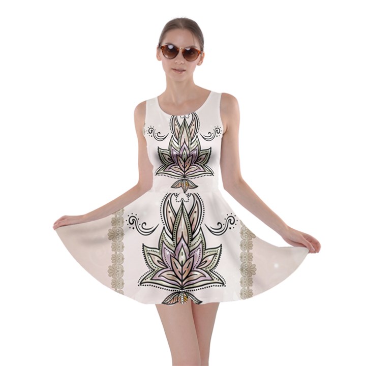 Elegant Decorative Mandala Design Skater Dress