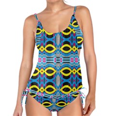 Yellow And Blue Ovals                                    Tankini Set by LalyLauraFLM