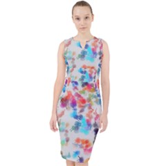 Paint Splashes Canvas                                        Midi Bodycon Dress by LalyLauraFLM