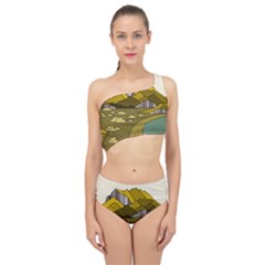 Travel Destination Landscape Nature Spliced Up Two Piece Swimsuit by Simbadda