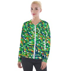 Funky Sequins Velour Zip Up Jacket by essentialimage
