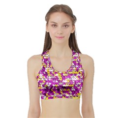 Funky Sequins Sports Bra With Border by essentialimage