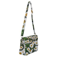 Columbus Commons Shasta Daisies Shoulder Bag With Back Zipper by Riverwoman