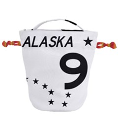 Alaska Route 9 Shield Drawstring Bucket Bag by abbeyz71