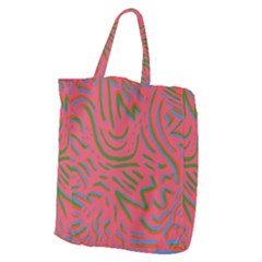 Pattern Saying Wavy Giant Grocery Tote by Sudhe