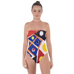 Pattern And Decoration Revisited At The East Side Galleries Tie Back One Piece Swimsuit