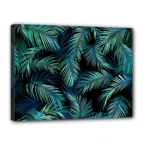 Palms Pattern Design Canvas 16  X 12  (stretched) by Sudhe