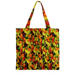 Colorful 65 Zipper Grocery Tote Bag by ArtworkByPatrick