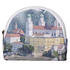 Architecture Old Sky Travel Horseshoe Style Canvas Pouch by Simbadda