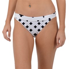 Swiss Cross Pattern Band Bikini Bottom by Valentinaart