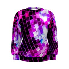 Purple Disco Ball Women s Sweatshirt by essentialimage