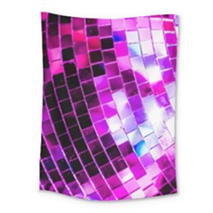 Purple Disco Ball Medium Tapestry by essentialimage