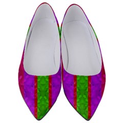 Rose Petals As A Rainbow Of Decorative Colors Women s Low Heels by pepitasart