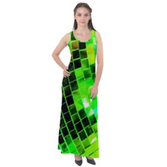 Green Disco Ball Sleeveless Velour Maxi Dress by essentialimage