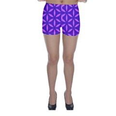 Pattern Texture Backgrounds Purple Skinny Shorts by HermanTelo