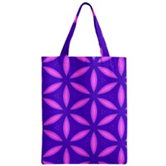Pattern Texture Backgrounds Purple Zipper Classic Tote Bag by HermanTelo