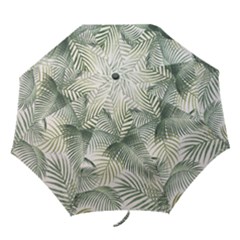 Vector Palm Leaves Pattern  Illustration Folding Umbrellas by Vaneshart
