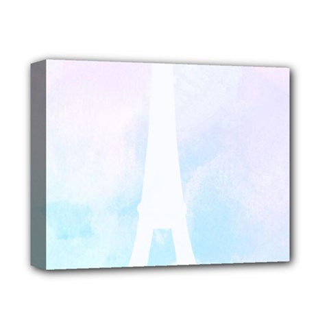 Pastel Eiffel s Tower, Paris Deluxe Canvas 14  X 11  (stretched) by Lullaby