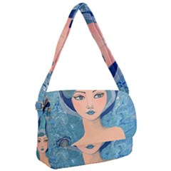 Blue Girl Courier Bag by CKArtCreations