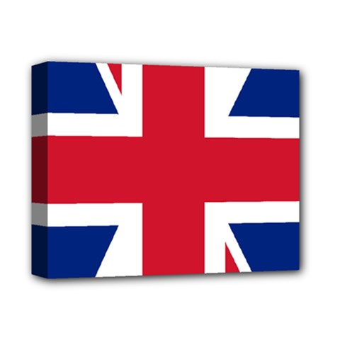 Uk Flag Union Jack Deluxe Canvas 14  X 11  (stretched) by FlagGallery