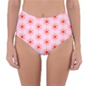 Pattern Texture Reversible High-Waist Bikini Bottoms View1