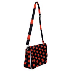 Flower Pattern Pattern Texture Shoulder Bag With Back Zipper