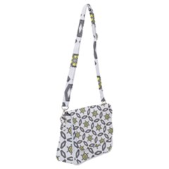 Background Texture Pattern Modern Shoulder Bag With Back Zipper by Simbadda