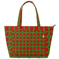 Pattern Modern Texture Seamless Red Yellow Green Back Pocket Shoulder Bag  by Simbadda