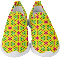 Pattern Texture Seamless Modern Kids  Slip On Sneakers by Simbadda