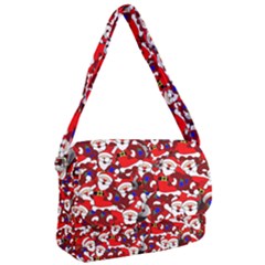Nicholas Santa Christmas Pattern Courier Bag by Simbadda