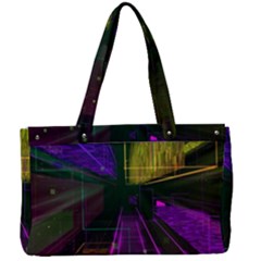 Data City Large Fiction Digital Canvas Work Bag by Simbadda