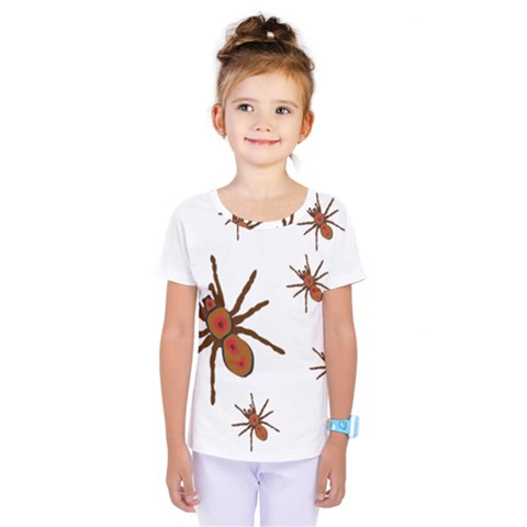 Insect Spider Wildlife Kids  One Piece Tee by Mariart