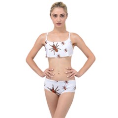 Insect Spider Wildlife Layered Top Bikini Set