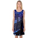 Night City Dark Sleeveless Satin Nightdress View1