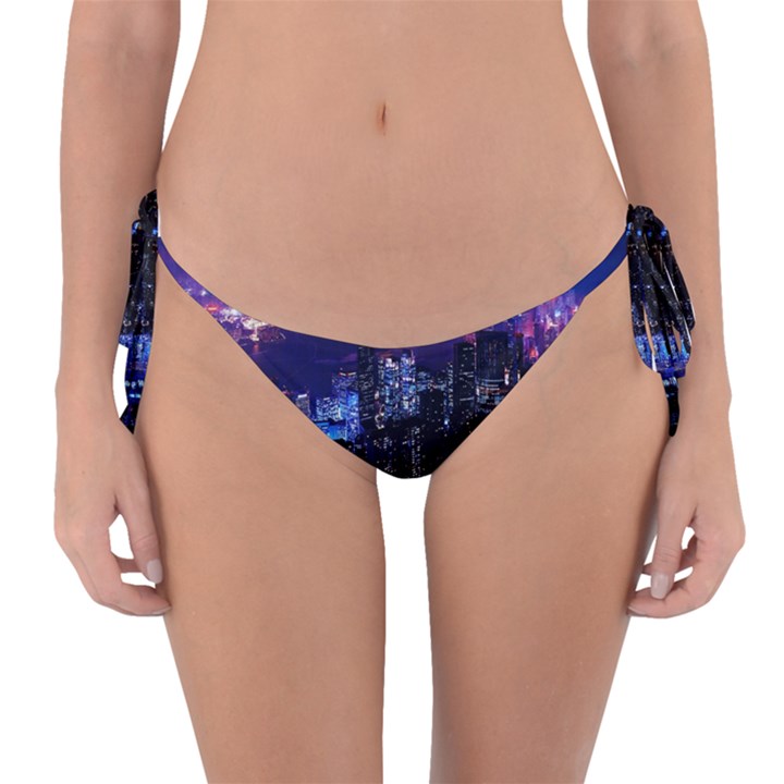 Night City Dark Reversible Bikini Bottom