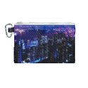 Night City Dark Canvas Cosmetic Bag (Medium) View1