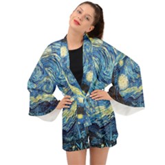 Starry Night Long Sleeve Kimono by Vaneshart