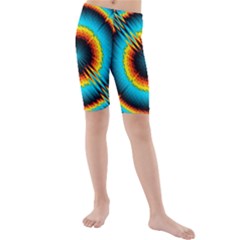 Art Artwork Fractal Digital Art Kids  Mid Length Swim Shorts