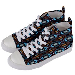 Abstract 15 Women s Mid-top Canvas Sneakers