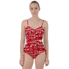 Keep Calm And Carry On Sweetheart Tankini Set by Vaneshart